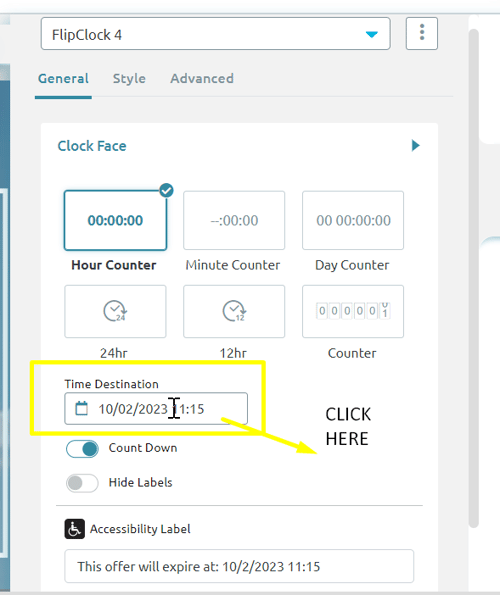 Image 9: Step 8, Click Time Destination